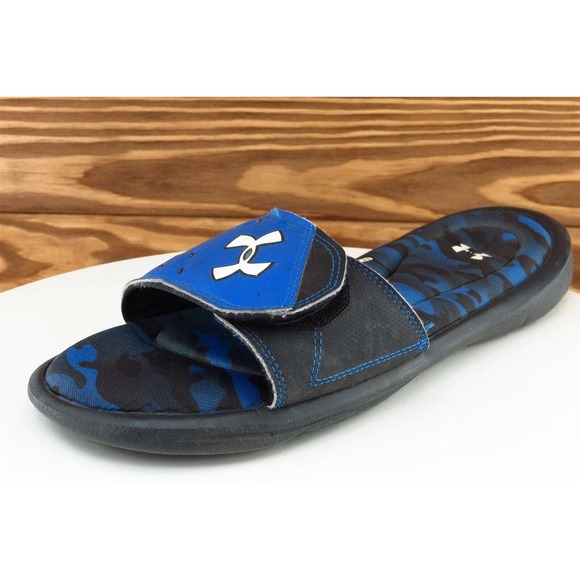 Under armour Size 8 M Blue‎ Slide Synthetic Men Shoes 1266360003 - Picture 1 of 8